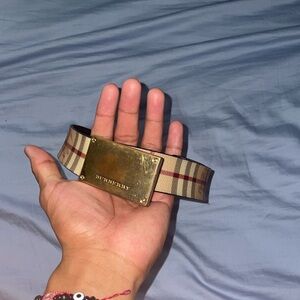 Burberry belt, like 39in, beige